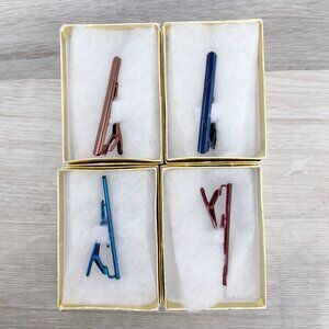 4PCS Tie Clips for Men for Regular Ties